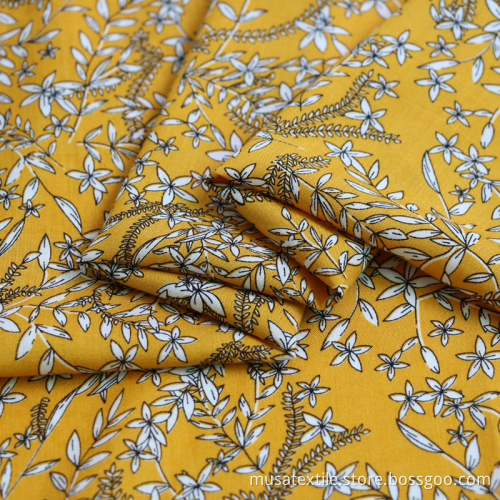 Tissu de rayonne à imprimé floral tissu viscose doux